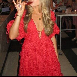 RED For love & lemons mini dress